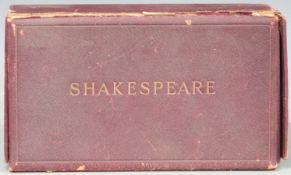 The Oxford Miniature Shakespeare published Henry Frowde 1903 complete in 12 volumes bound in leather