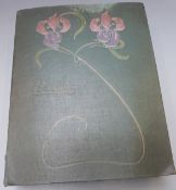 Circa WWI/ early 20thC postcard album containing WWI romantic style scenes 'The Vacant Chair', '