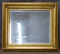 Bevelled edge gilt frame mirror