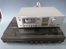 Phillips stereo music centre/turntable, model number 1231 and a Sony TC-U30 tape deck