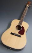 Levin 1960s acoustic guitar model LN-26, serial no 464427 with semi rounded back & individual nickel