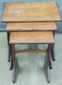 G Plan retro nest of three tables, width of largest 55cm