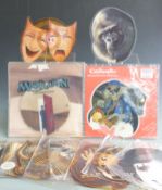 Fourteen shaped picture discs including AC/DC, Hawkwind, The Addicts, ZZ Top, Dio, Motorhead etc