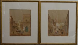 Henry Stanton Lynton pair of Egyptian watercolours, both signed lower right and one dated 93, each