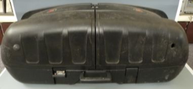 Peavey Escort 2000 powered mixer and speaker system in self contained pod carrier with stands and