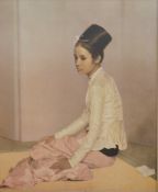 After Sir Gerald Kelly (British, K.S.V.O, P.P.R.A), 'Saw Ohn Nyun', retro or kitsch print of an