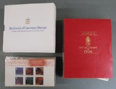 A collection of Jersey and Guernsey yearbooks and a small quantity of presentation packs