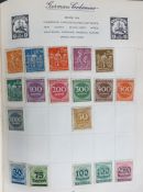 An album of early all-world stamps including China, and another album