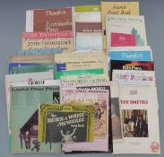 A box of sheet piano music including 'Sound of Music', 'Kismet' etc, and a Black and White