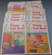 Approximately 37 Funny Half Hour, Sexy Jokes, Bawdy Rhymes and Dizzy Dames magazines, most