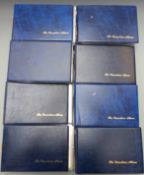 Eight albums of trade/tea and other cards including Booths, Triumph Comics, Philips Tea, Langard,