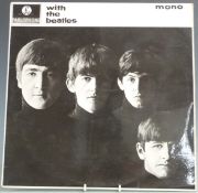 The Beatles - With The Beatles (PMC1206), yellow and black labels with Dominion Belinda credit,