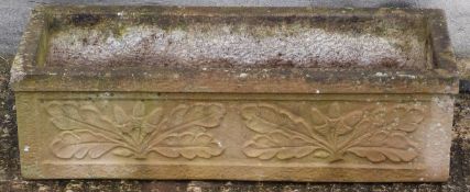 Rectangular plant pot, length 71cm