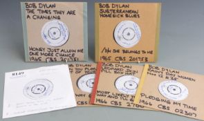 Bob Dylan - The Times (A5054), Subterranean Homesick Blues (A5058), Crawl (A5264), Rainy Day (A5368)