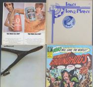 Approximately 110 albums including The Who, The Rolling Stones, Bob Dylan, Genesis, Deep Purple,