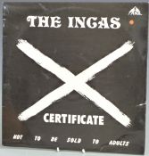 The Incas - X certificate (B55 112) record and cover appear at least Ex.