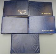 Five albums of cigarette and trade cards comprising album 1 - Flowers and Garden Flowers by Wills,