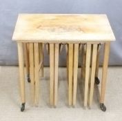 A nest of tables, W62 x D42 x H55cm