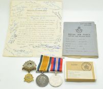 WW2 Bletchley Park Interest: Royal Air Force service and release book for L. A. C. W. 484782 E I