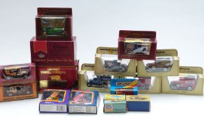 Seventeen Matchbox diecast model vehicles including Lesney 1-75 series, Models of Yesteryear,