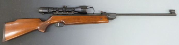 Weihrauch HW80 .22 air rifle with chequered semi-pistol grip, adjustable trigger and sights and