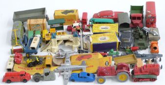 Forty-six Dinky Corgi, Matchbox, Carbens, Britains and similar diecast model vehicles and