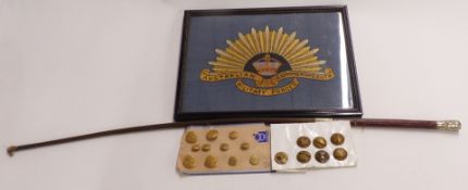 Eighteen United States military buttons together with an embroidered Australian Commonwealth