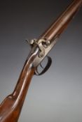 Westley Richards 14 bore side by side muzzle loading hammer action shotgun with named and engraved