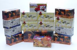 Fifteen Matchbox Collectibles diecast model vehicles including Fire Engines, Power of the Press,