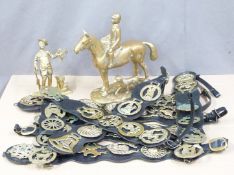 Horse brasses, horse and rider etc