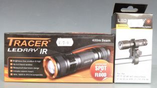 Deben Tracer LED Ray F900 with LED Lenser Universal Mounting System, both in original boxes.