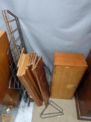 Ladderax style shelving, cupboard and frame