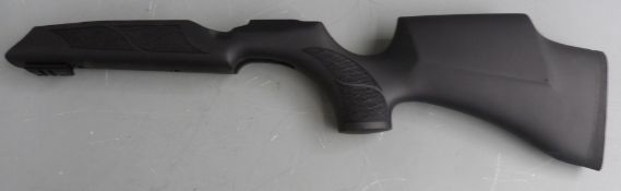 Weihrauch HW110 synthetic air rifle stock with semi-pistol grip and raised cheek piece.