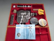 Bolex H16 Reflex cine camera with Kern Paillard lenses: Yvar 1:28,8 f=75, a 1:1, 4 f=25mm (both on