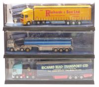 Three Corgi Modern Trucks 1:50 scale diecast model lorries Gulf Oil ERF Tanker 75101, Jack