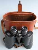 Carl Zeiss Jena Binoctem 7x50 binoculars in original leather case