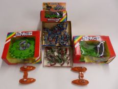 Five Britains Space model vehicles Alien Spaceship 9120, Alien Space Cannon 9125, Alien Space