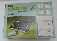 Adman Grandstand 3600 Mk.II video games console, in original box.