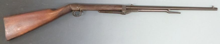 BSA Lincoln Jeffries .177 air rifle with chequered grip and adjustable sights and trigger, serial