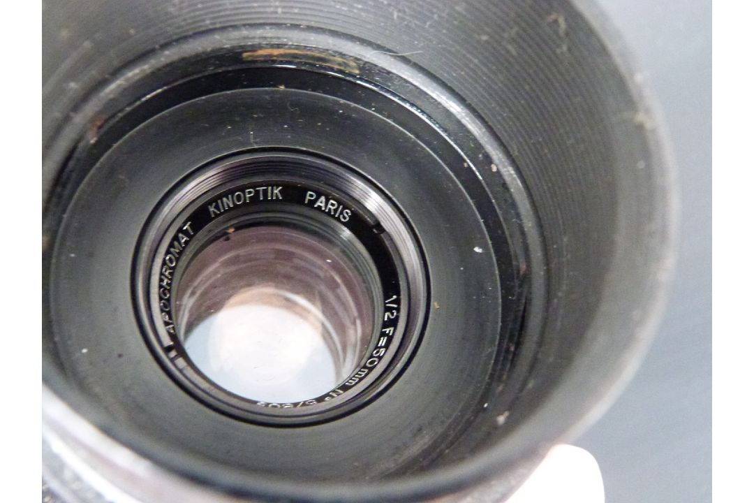 Kinoptik Paris Apochromat f=50mm 1/2 lens serial number 57803, with front and rear covers - Image 7 of 7