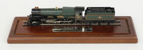 Hornby 00 gauge GWR 4-6-2 locomotive King George II 6005 mounted as a presentation piece for Great