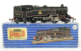 Hornby Dublo 00 gauge 3-rail BR 2-6-4 Standard Tank Locomotive 80054, EDL18, in original box.