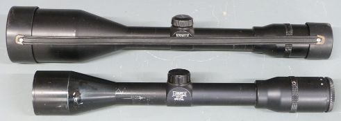 Two Lisenfeld rifle scopes, a Jaguar 8x56 with scope covers and a 6x42.