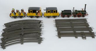 Marklin Der Adler centenary 1835-1935 three rail electric 0 gauge train set comprising 2-2-2 Adler