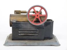 Stationary model live steam engine.