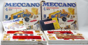 Two Meccano motorised construction sets 4, both in original boxes.