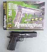 Remington 1911 RAC Tactical .177 air pistol with multi-shot magazine, serial number RW7101517, in