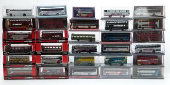 Thirty-one Corgi Original Omnibus Company (OOC) 1:76 scale diecast model buses and coaches, all in