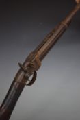 Smith's Patent Massachusetts Arms Company breech loading percussion carbine rifle with lock