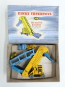 Dinky Toys diecast model Elevator Loader with pale blue and yellow body, 964, in original box